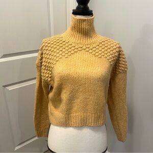 Women's Yellow Turtleneck Sweater nwot